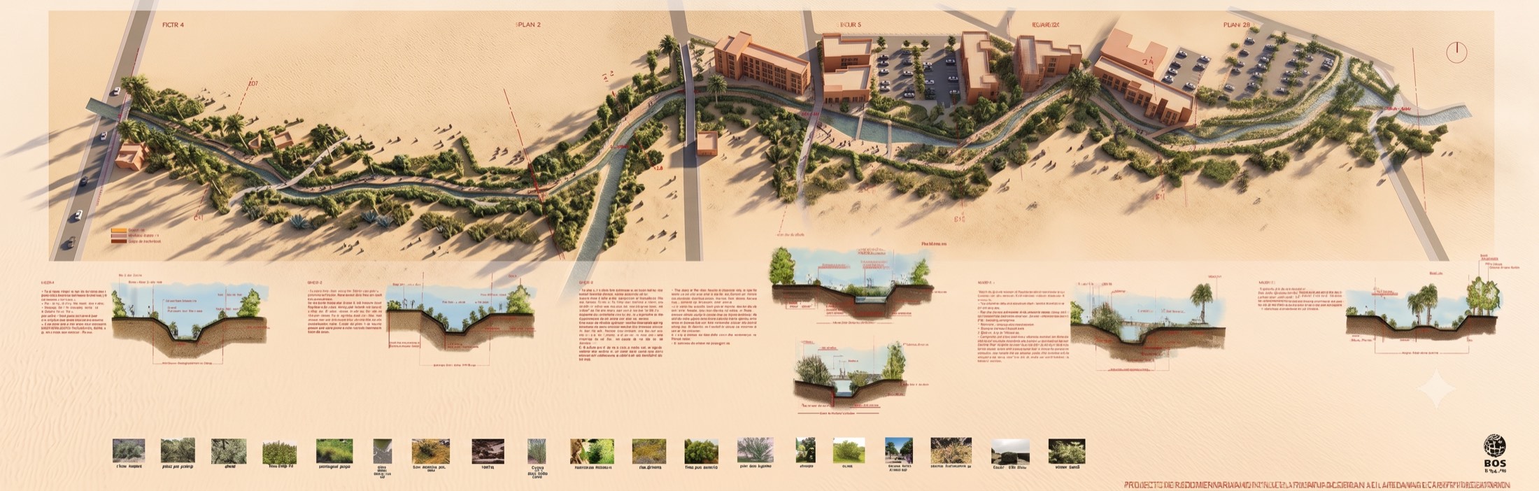 Masterplan parque urbano lineal y borde fluvial